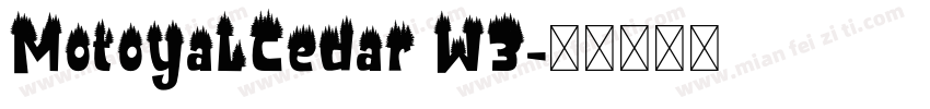 MotoyaLCedar W3字体转换